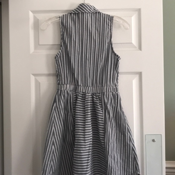 Grey and white striped sundress - Picture 2 of 3